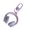 A, variant on Modern Resin Keychain with Headphone Detail, Multipurpose Bag Decoration for Backpacks Phones