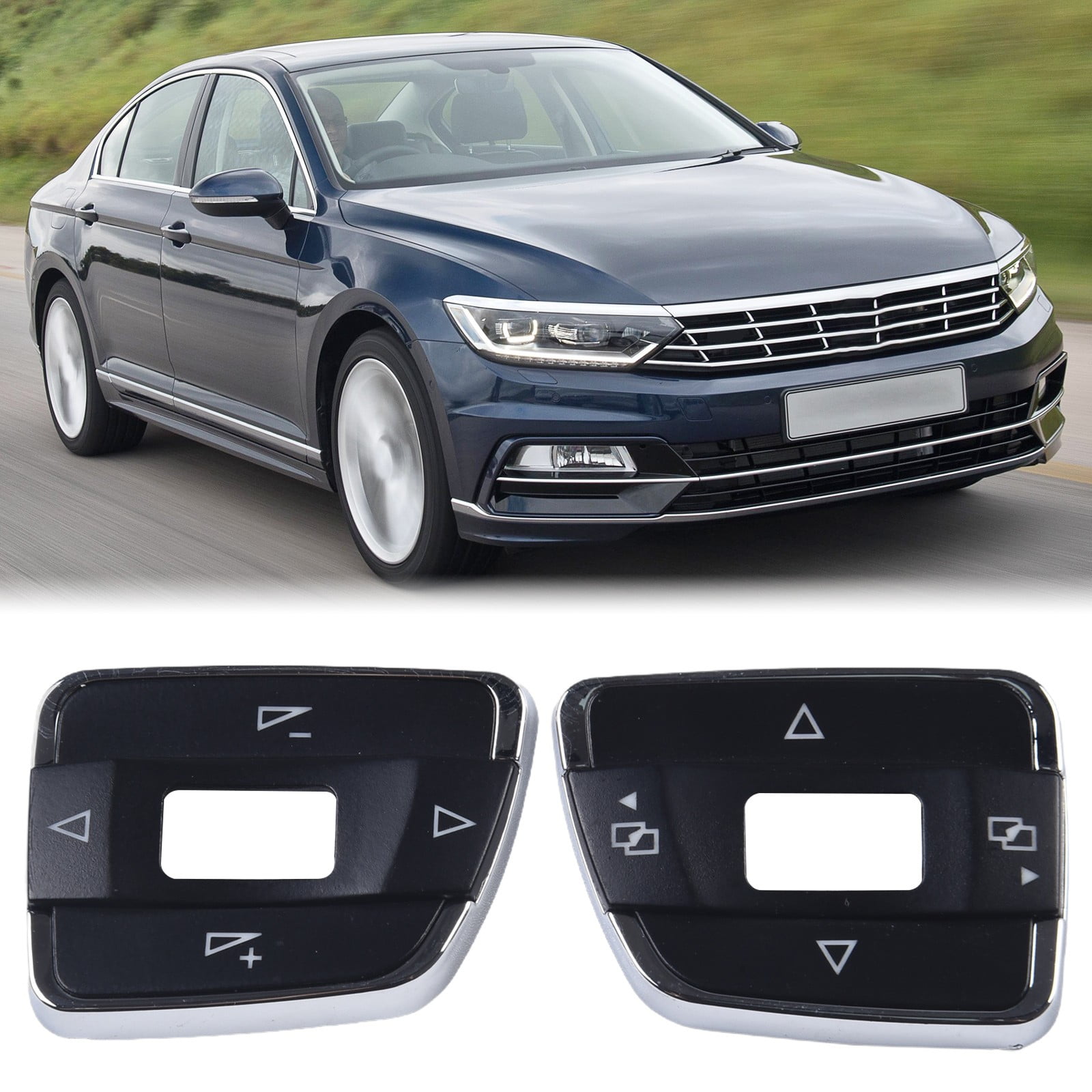 Fule Multifunctional Steering Wheel Button Cover For Passat B7 for Sharan 2011-2015