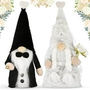Molumo Engagement Gifts for Couples - Bride and Groom Plush Gnomes Gifts for Newly Engaged Couples - Wedding Married Gnomes Couples - Happy Engagement Gifts for Bride - Wedding Gift