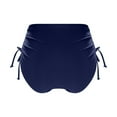 thumbnail image 2 of New & Trending NMMUED Bikini Bottoms for Women, Full Coverage Bikini Bottom, High Waisted Bikini Bottoms, Women Beach Fashion, Swim Bottoms for Women, Navy S, 2 of 7