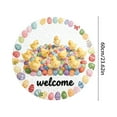 thumbnail image 3 of Round Easter Bunny Shaped Welcome Mat 2026 Easter Absorbent Non And Durable Mat Round Easter Rug Sizes 40CM/60CM/80CM Rice Blanket Throw Blanket Outdoor Rug Bedroom Floor Rug Big Rugs for Living Room, 3 of 4