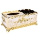 thumbnail image 1 of Soporte para caja de pañuelos, caja de pañuelos de metal exquisita europea, caja de pañuelos para la cara, compacta y ligera, 1 of 8