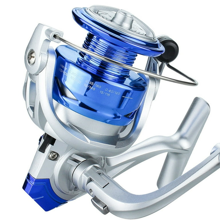 Fresh Water Spinning Reel with Smooth Bearings Design for Pond Fishing  Using Blue 3000 