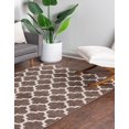 thumbnail image 2 of Unique Loom 3128531 Tapis de Sol Marocain, 8' x 11', Marron/beige, 2 of 2