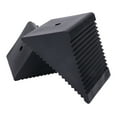 thumbnail image 1 of Rubber Wheel Chock, Enduring 2PCS High Toughness 5x3x2-1/2in Enhanced Stability Wheel Tire Blocks Firm Grip  for Gas Powered Scooters, 1 of 7