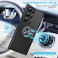 thumbnail image 4 of Hidden Series Galaxy S23 Ultra Case 5G,[No Fall-Off Kickstand] 360°Metal Ring, 15Ft Military Grade Shockproof Protective Phone Case Designed for Samsung Galaxy S23 Ultra, Black, 4 of 15