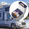 thumbnail image 6 of HELLHERO Ghosts Camping with Marshmallows Toilet Seat Lid Cover & Stretch Toilet Cover Set for Gift, Polyester, Dust-Proof, 6 of 7