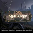 thumbnail image 4 of Halloween Hanging Sign House Numbers with LED Lights for Home Party Supplies Accessories, 4 of 6