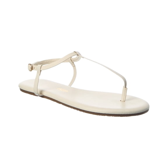 TKEES Mariana Leather Sandal, 10, White