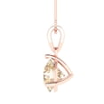 thumbnail image 4 of 2 ct Brilliant Round Cut Solitaire Natural Morganite 14k Rose Gold Pendant with 16" Chain, 4 of 4