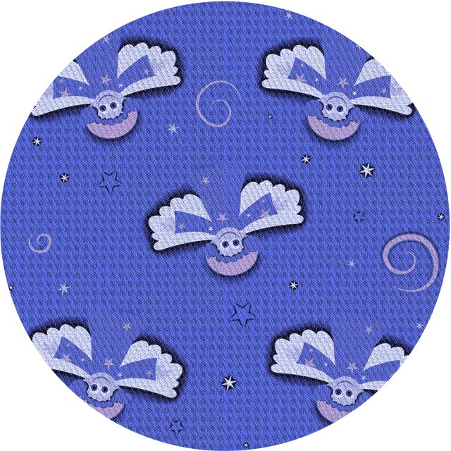 Ahgly Tapis Rond Lavable en Machine Intérieur Transitionnel Bleu Ciel, 7 Pieds Rond