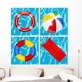 thumbnail image 1 of Toys Swimming Pool Wall Mural by Wallmonkeys Peel and Stick Graphic (48 in H x 48 in W) WM44198, 1 of 4