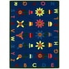 Joy Carpets Petal Pushers 3 ft.10 in. x 5 ft.4 in. WearOn Nylon Machine Tufted- Cut Pile Educational Rug