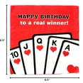 thumbnail image 2 of Cards Game Night Birthday Large Disposable Party Napkins - Pack of 16, 2 of 2