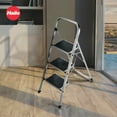 thumbnail image 6 of Open Box Hailo Folding Step Stool, 3 Step Ladder for Home & Kitchen, K70, Silver, 6 of 11