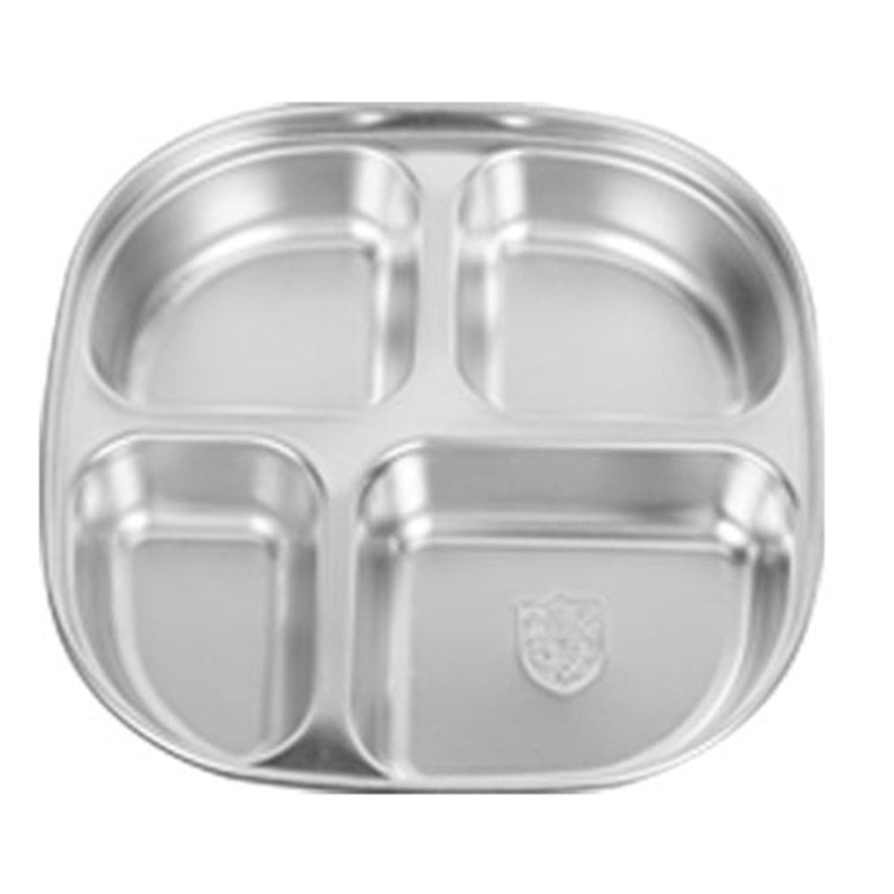 Goodhd Stainless Steel Divided Dinner Tray Lunch Container Food Plate