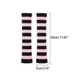 thumbnail image 2 of INSPIRE CHIC Women's 1 Pair Knitted Gloves Winter with Thumb Hole Y2K Cute for Christmas Pink-Black, 2 of 6