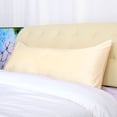thumbnail image 6 of Unique Bargains 2 Pack Silky Satin Body Pillow Covers Cream 20" x 54", 6 of 8