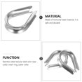 thumbnail image 4 of 20pcs Stainless Wire Rope Thimbles Rigging Sturdy Wire Fixing Rope Thimbles, 4 of 6