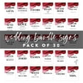 thumbnail image 5 of Koyal Wholesale Deep Red Watercolor Wedding Signs Bundle Set for Ceremony, Reception Decor Signage, 8.5 x 11", 30-Pack, 5 of 5