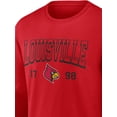 thumbnail image 3 of NCAA Louisville Cardinals Men's Cotton Red Long Sleeve T-Shirt, 3 of 4