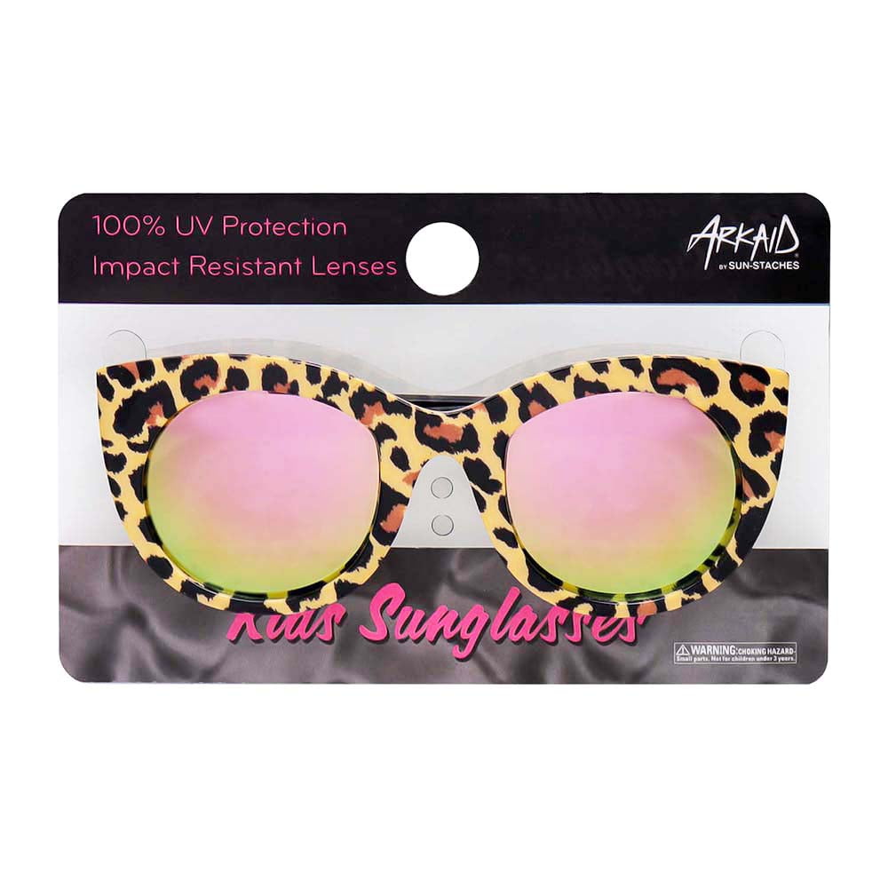 Childrens Kids Girls Plastic Cute Pink Retro Dark Designer Sunglasses Shades 