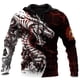 thumbnail image 2 of Sudadera con capucha y estampado 3D de dragón y tatuaje de manga larga para otoño e invierno, unisex, estilo informal, 2 of 4