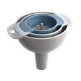 thumbnail image 3 of 4 in 1 Multi-function Funnel Set oil pot funnel kit Wide Mouth Plastic Funnel Filter Oil Pot Liquids Pour Household Kitchen Tool, 3 of 9