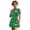 Christmas Colorful Lights, variant on Wild Leopard Print Womens V Neck Dress Tennis Dress Zip Up Golf Athletic Dresses with Built in Shorts for Women Y2K Workout Active Outfit Slim Fit Summer Sundress
