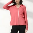 thumbnail image 6 of Meichang Women's Sun Protection Jacket UPF 50+ Lightweight Long Sleeve Sun Hoodie Outdoor Running Hiking Summer Sun Shirt with Thumb Hole, 6 of 9