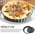 thumbnail image 3 of Quiche Pan Removable Bottom Non Stick Cake Mould Carbon Steel Bakeware Kits Baking Accessory Kitchen Supplies Cooking Tools Thickened 8 inch, 3 of 8