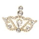 thumbnail image 1 of Princesa Drop Crown Tiara con pinzas para el cabello de para del de la de Oro, 1 of 9