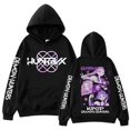 thumbnail image 1 of Pop cazadora para niña Hooded Sweatshirt,Soft Streetwear Pullover,Cute Long Sleeve Hoodie for Fall Winter （Black）, 1 of 2