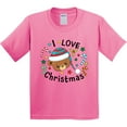 thumbnail image 3 of Inktastic I Love Christmas Cute Teddy Bear Youth T-Shirt, 3 of 5