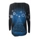 thumbnail image 5 of Camisas Navideñas Para Mujer, Camisas Informales Florales de Manga Larga, Jersey de Cuello Redondo Liso, Túnica Holgada, Tops, Blusa de Manga Larga Con Estampado de Árbol de Navidad Odeerbi  ODB121211, 5 of 5
