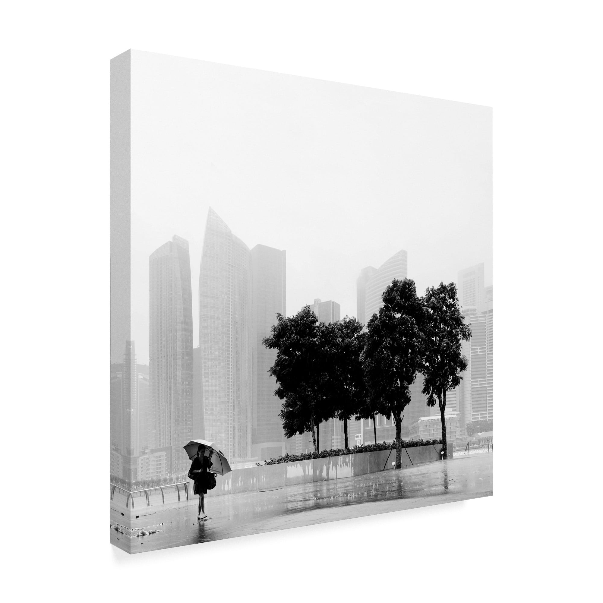 Trademark Fine Art 'Singapore Umbrella' Canvas Art by Nina Papiorek