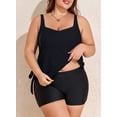 thumbnail image 2 of Traje de baño Tankini Aleumdr para mujer, talla grande, control de barriga 4XL, 2 of 7