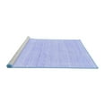 thumbnail image 2 of Ahgly Company Machine Washable Indoor Square Solid Blue Modern Area Rugs, 3' Square, 2 of 4