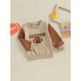 thumbnail image 3 of Bagilaanoe Toddler Baby Girl Boy Casual Sweatshirt Long Sleeve Letter Print Pullover 6M 12M 18M 24M 3T 4T Kids Fall Loose Tee Tops, 3 of 8