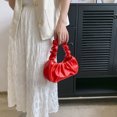 thumbnail image 5 of Bolso de hombro para mujer Cloud Underarm Bag plisado Casual Tote Bolsos sólidos (Rojo) Sywqhk Para Estrenar, 5 of 5