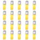 thumbnail image 1 of Lot de 20 ampoules LED T10 5050 12 V 5 SMD pour voiture, ampoules super lumineuses, ambre, 1 of 4