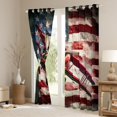 thumbnail image 3 of Manfei American Flag Pattern Curtains Pack of 2 (42x84 Each),Ancient Aircraft Airplane Curtains Blackout,Red White Blue Bedroom Curtains For Bots Teens,Luxury Bedroom Decor, 3 of 6