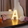 thumbnail image 3 of LED Neon Letter Lights, Light Up LED Letters Lights Light Up Marquee Letters Lights Letters Neon Signs Battery USB Warm, 3 of 8