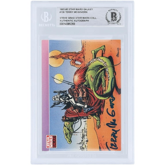 Terry McGovern Star Wars Autographed 1993 Topps #136 BAS Authenticated Card