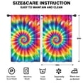 thumbnail image 2 of Blackout Kids Curtains,Colorful Rainbow Tie Dye Spiral Pattern Childrens Insulated Curtains Set Of 2,Bedroom Essentials,Toddler Room Decor 42"x63", 2 of 5