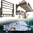 thumbnail image 2 of 2-story RV Foldable Towel Rack For Wall Storage, Saves Space In Campers. 90° Folding Design Organizes RV Accessories Efficiently ,Easy to Use, 2 of 7