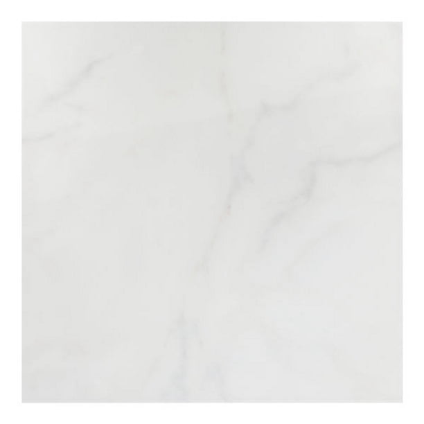 piso porcelanato alhena bianco 60 x 60 cm blanco tipo mármol caja con 1.44 m2