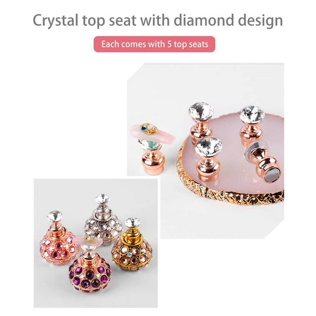 Nail Tips Stand Holder Magnetic Nail Tip Practice Stand Base Lotuses Holder Nail Art Display Manicure Tools