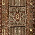 thumbnail image 1 of Ahgly Company Indoor Square Abstract Brown Modern Area Rugs, 8' Square, 1 of 4