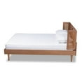 thumbnail image 2 of Baxton Studio Rina Full Size Brown Wood Platform Bed with Headboard, 2 of 10